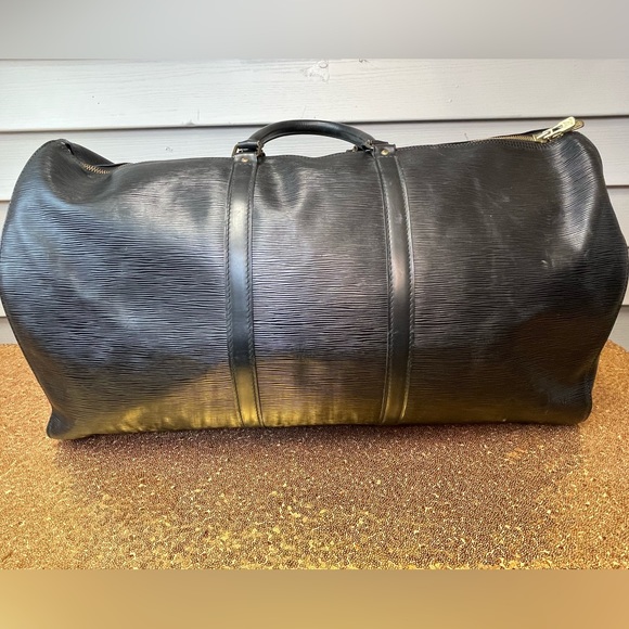 Louis Vuitton Black Epi Keepall 60 - Picture 2 of 12